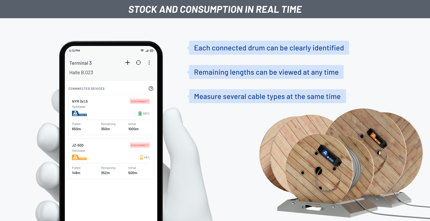 Stock and consumption in real time 